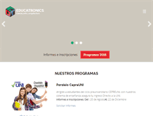 Tablet Screenshot of educatronics.com
